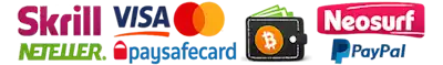 Supported payment brands at this casino